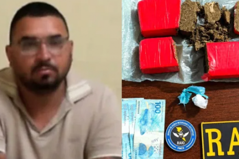 Garçom é preso pelo RAIO em Várzea Alegre com boa quantidade de drogas e dinheiro