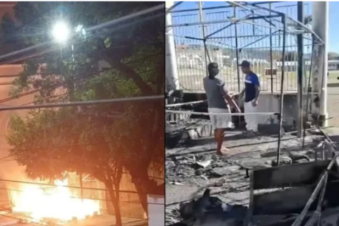 Após incêndio destruir barraca, comerciante inicia campanha para reconstruir local de trabalho em Juazeiro do Norte