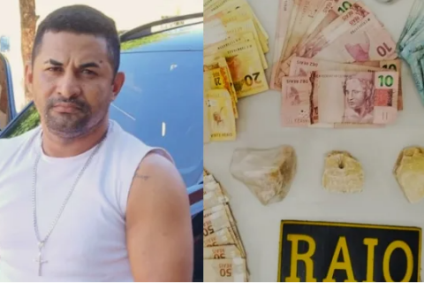 Motorista foi preso pelo RAIO em Barbalha com drogas e mais de R$ 4 mil em dinheiro