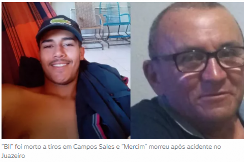 Jovem morto com cerca de 30 tiros em Campos Sales e mototaxista morre no Juazeiro após acidente