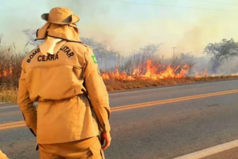 Inmet coloca 28 municípios do Cariri sob alerta de perigo por baixa umidade e risco de incêndios